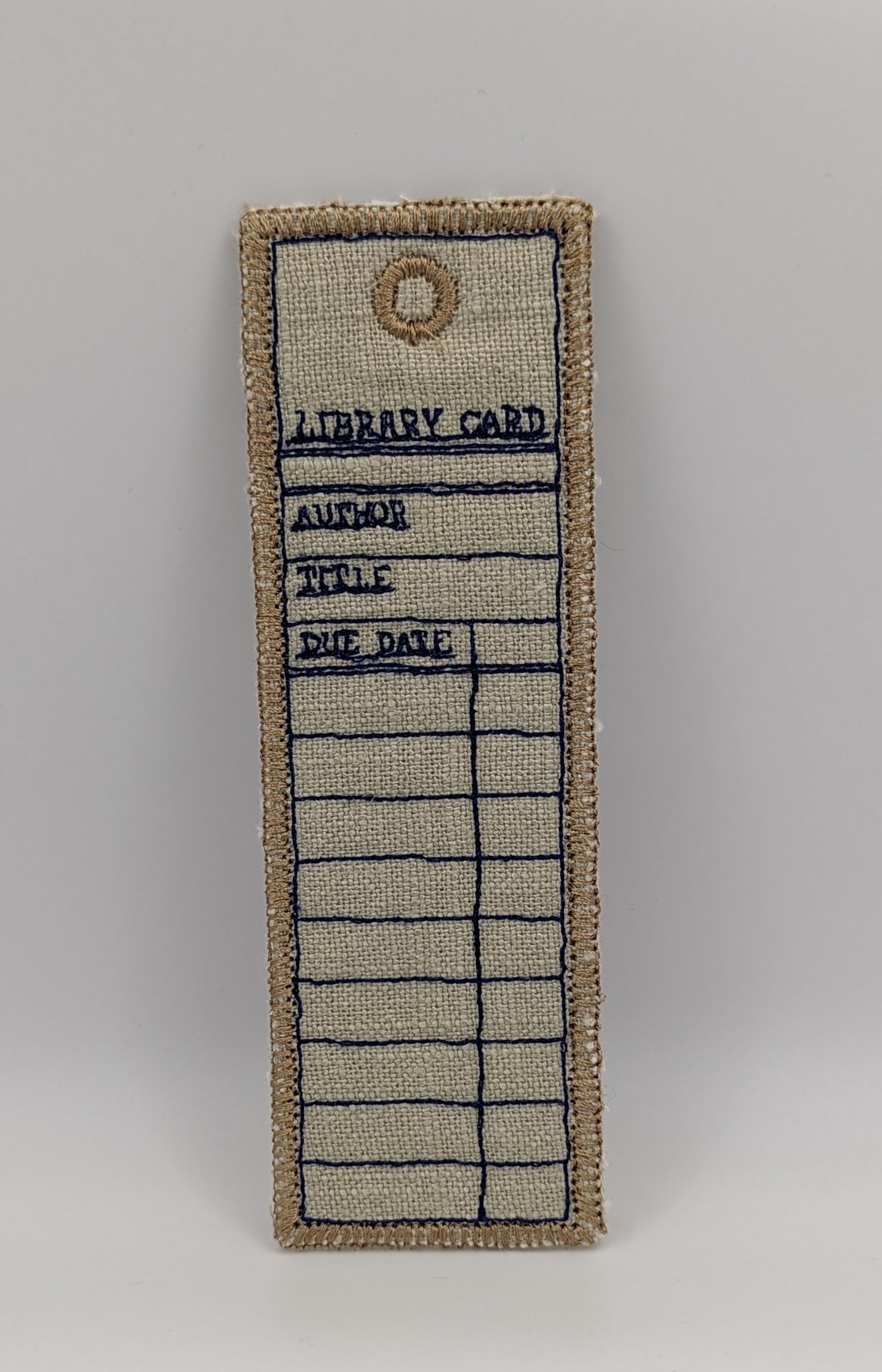 Library Card Bookmark