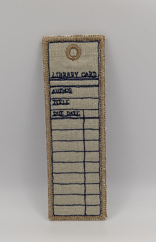 Library Card Bookmark