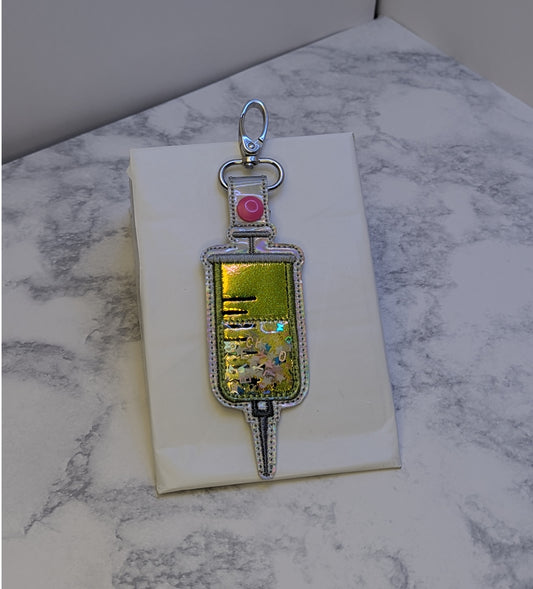 Syringe Shaker Keychain  - Random Color